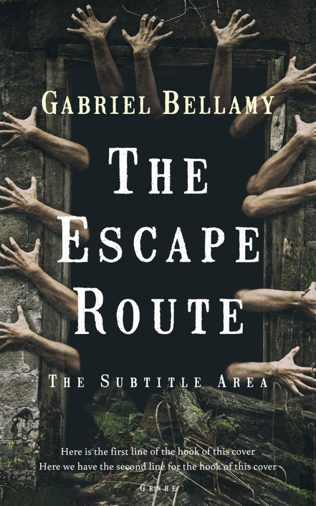 Front view of Heavy Metal #25928 - Premade Horror Book Cover