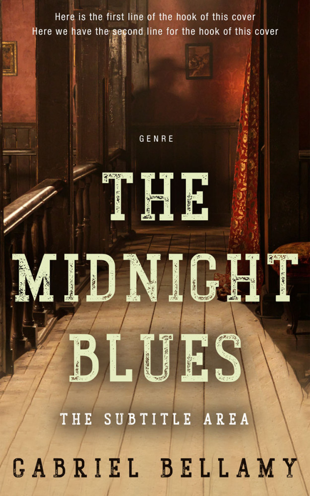 Front view of Tan #25997 - Premade Mystery & Thriller & Suspense Book Cover