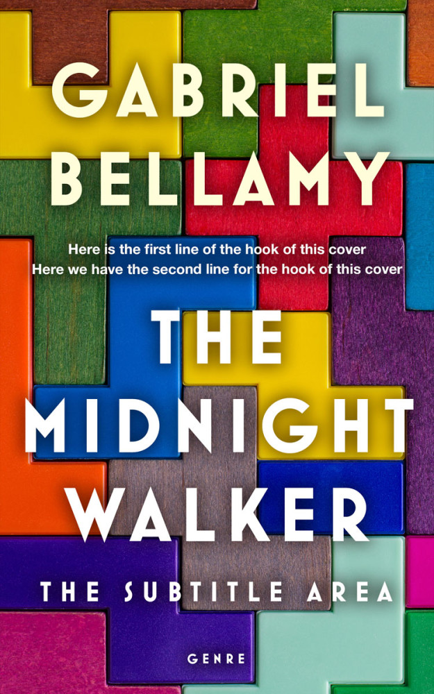 Front view of Bright Gray #26032 - Premade Abstract Book Cover