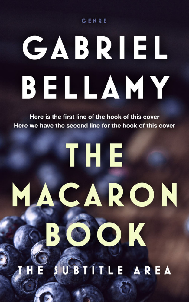 Front view of Bastille #26043 - Premade Cookbooks & Food & Wine Book Cover