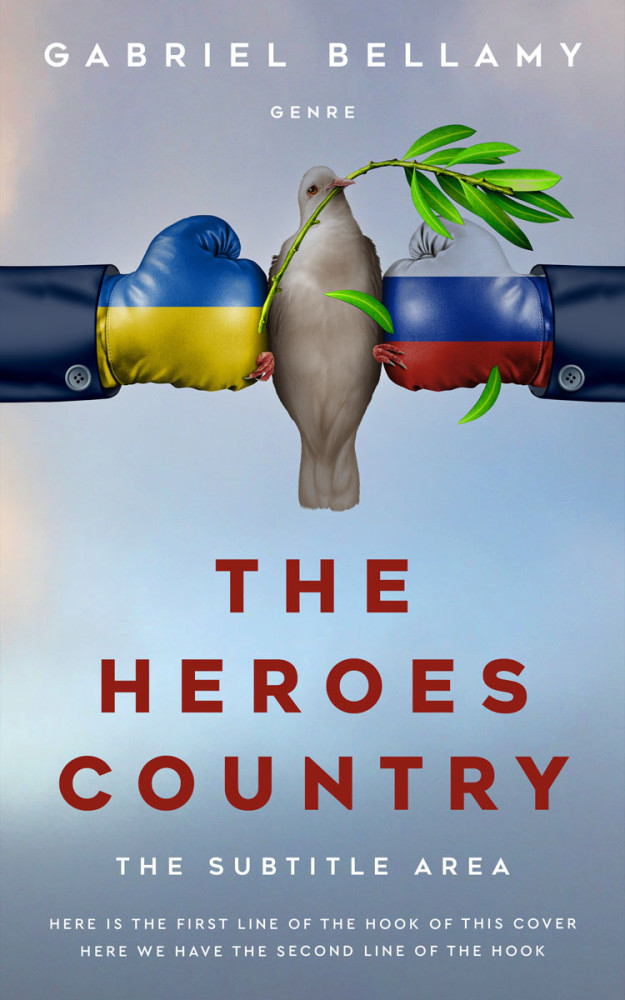 Front view of Cadet Blue #26095 - Premade Abstract Book Cover