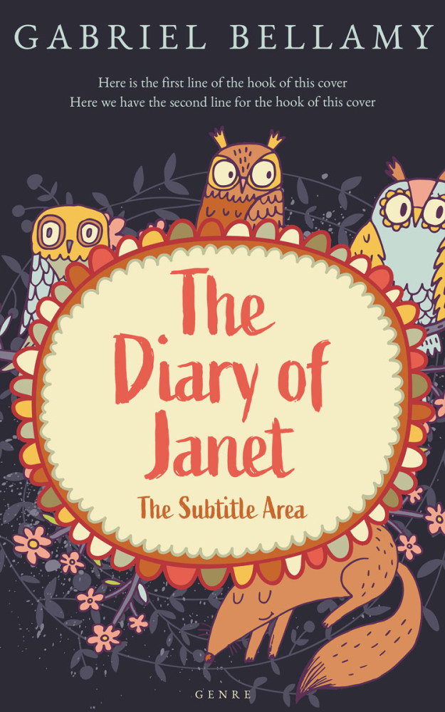 Front view of Double Spanish White #26127 - Premade Children's Book Cover