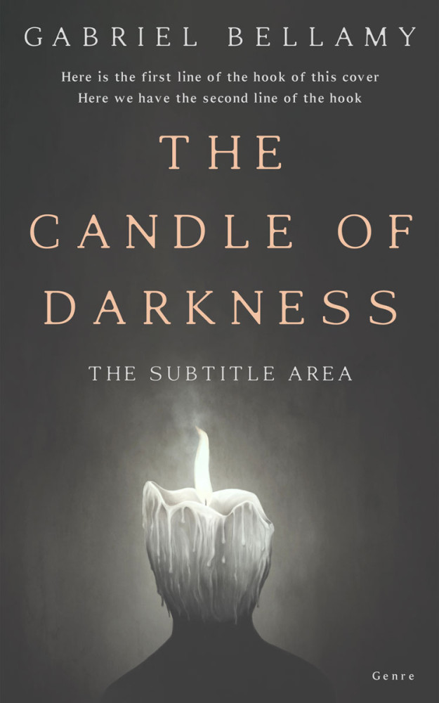 Front view of Fuscous Gray #26258 - Premade Abstract Book Cover