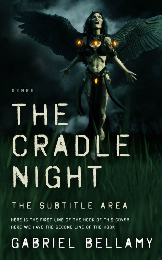 Front view of Aztec #26302 - Premade Fantasy Book Cover