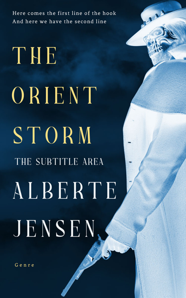 Front view of Black Pearl #26333 - Premade Horror Book Cover