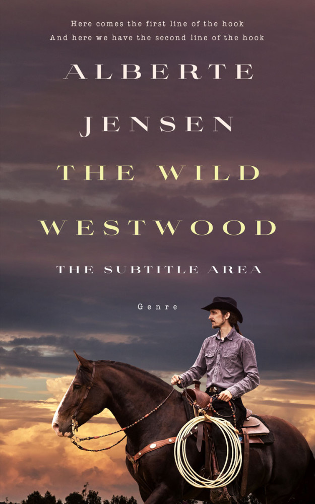 Front view of Matterhorn #26336 - Premade Western Book Cover