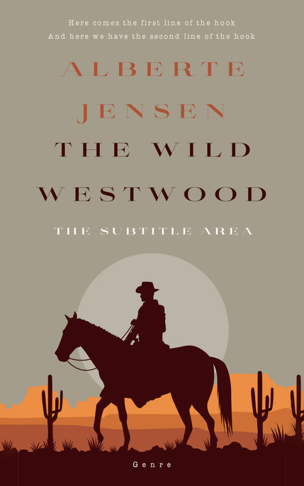 Front view of Gray Olive #26340 - Premade Action & Adventure Book Cover