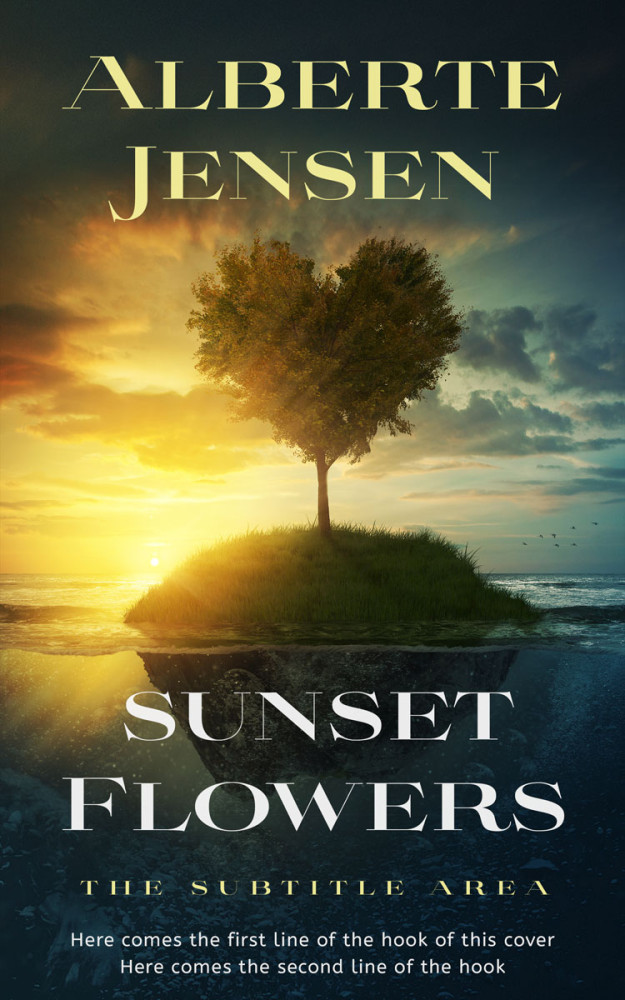 Front view of Tacha #26362 - Premade Poetry Book Cover