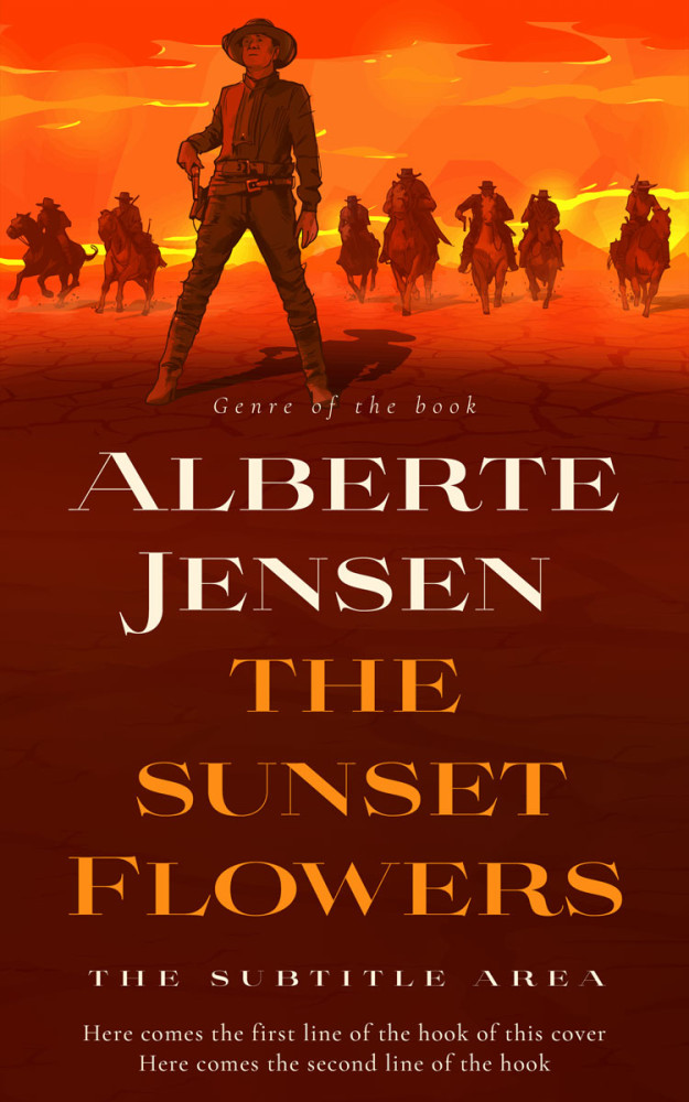 Front view of Rustic Red #26373 - Premade Action & Adventure Book Cover