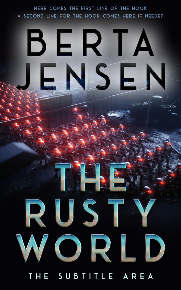 Front view of Dusty Gray #26420 - Premade Apocalyptica Book Cover