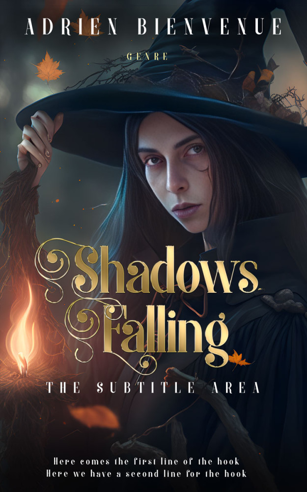 Front view of Shark #26487 - Premade Fantasy Book Cover