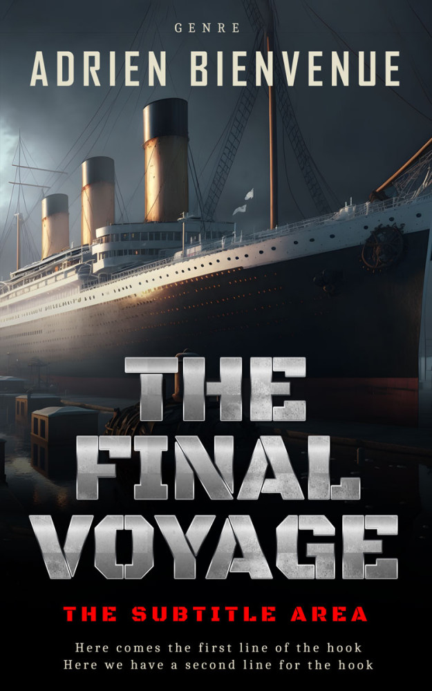 Front view of Shark #26498 - Premade Historical Book Cover