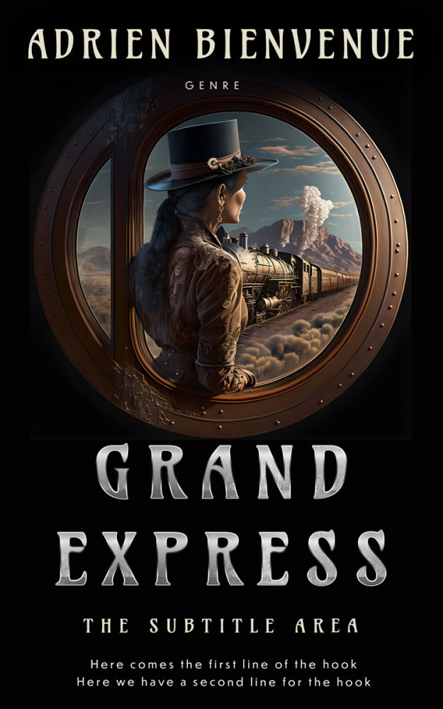 Front view of Cod Gray #26501 - Premade Historical Book Cover