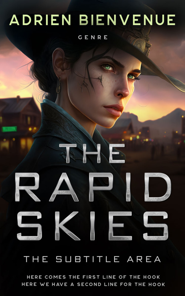 Front view of Rodeo Dust #26529 - Premade Romance Book Cover