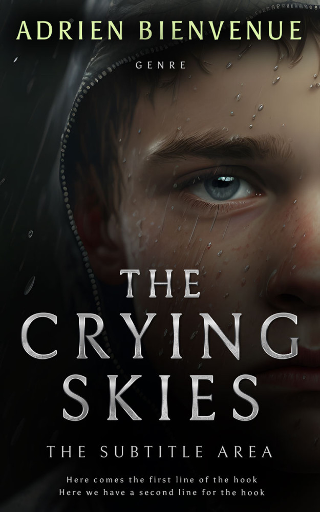 Front view of Cod Gray #26533 - Premade Teen & Young Adult Book Cover