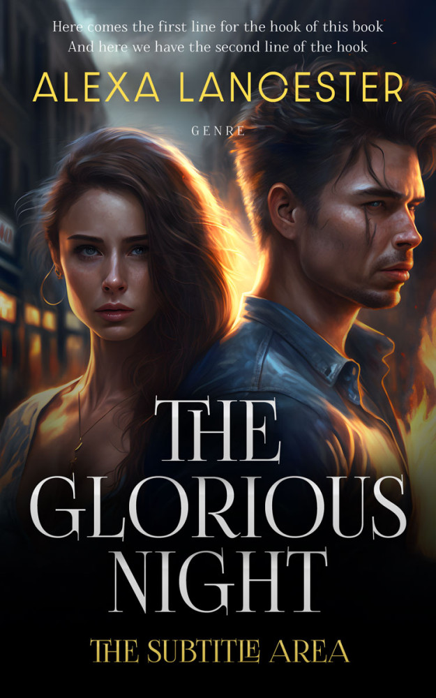 Front view of Thunder #26594 - Premade Mystery & Thriller & Suspense Book Cover