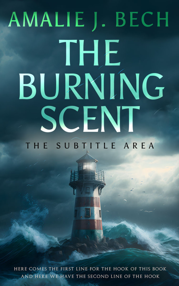 Front view of Blue Dianne #26703 - Premade Mystery & Thriller & Suspense Book Cover