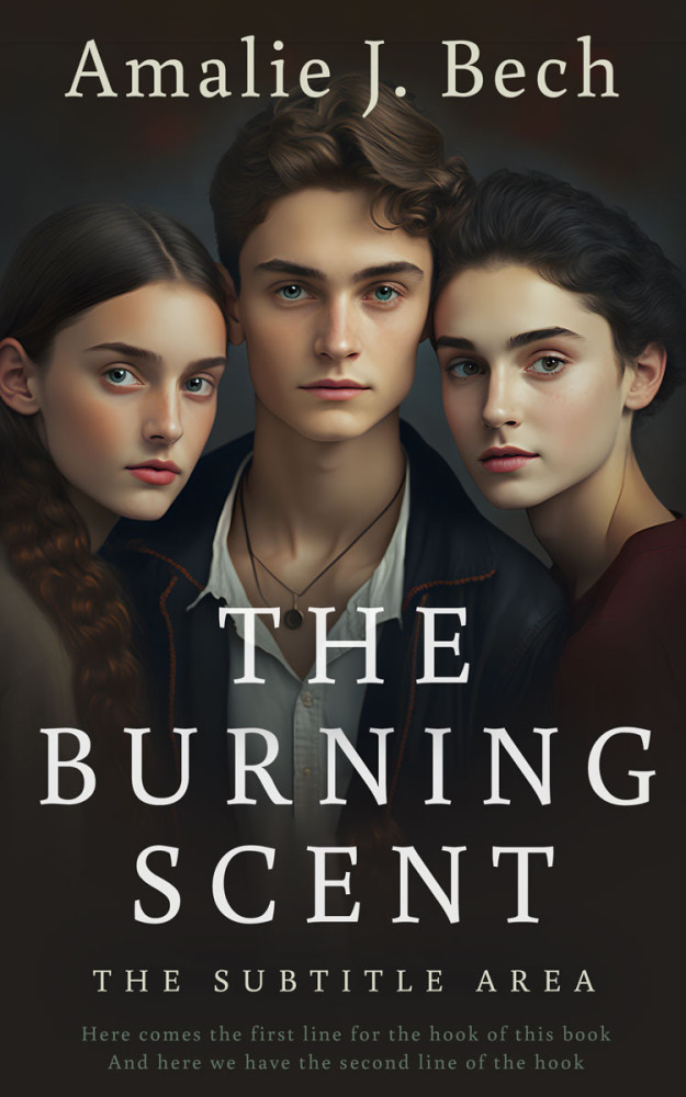 Front view of Dune #26711 - Premade Romance Book Cover