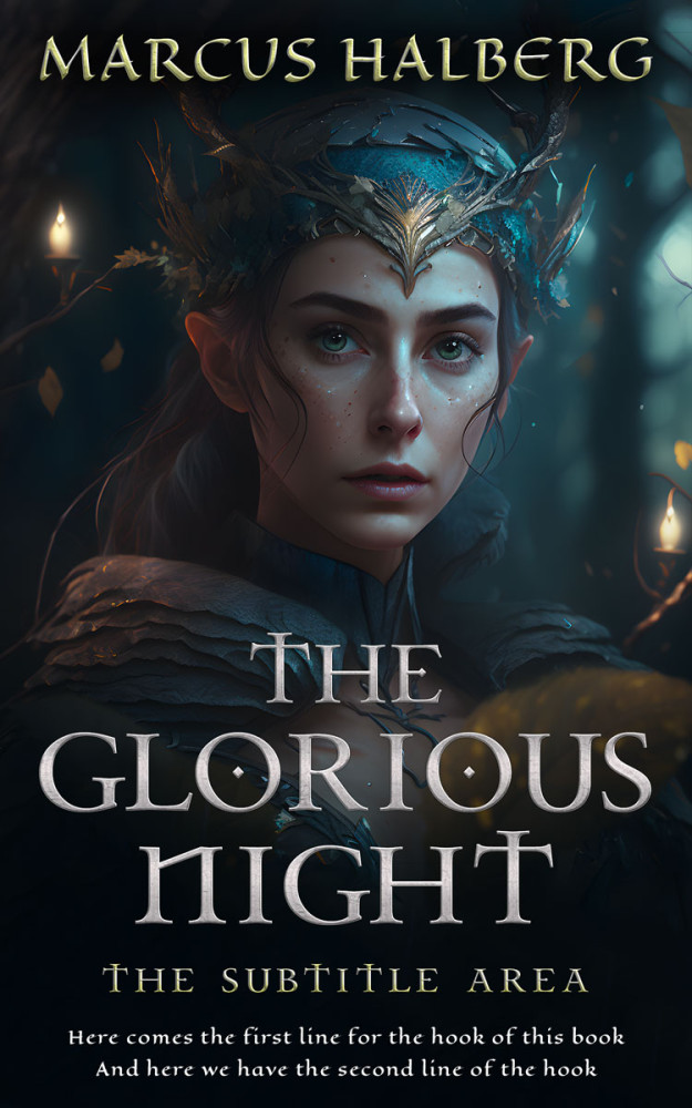 Front view of Woodsmoke #26754 - Premade Fantasy Book Cover