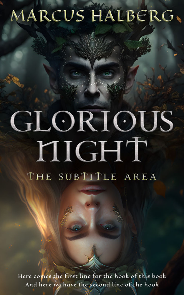 Front view of Heavy Metal #26761 - Premade Fantasy Book Cover