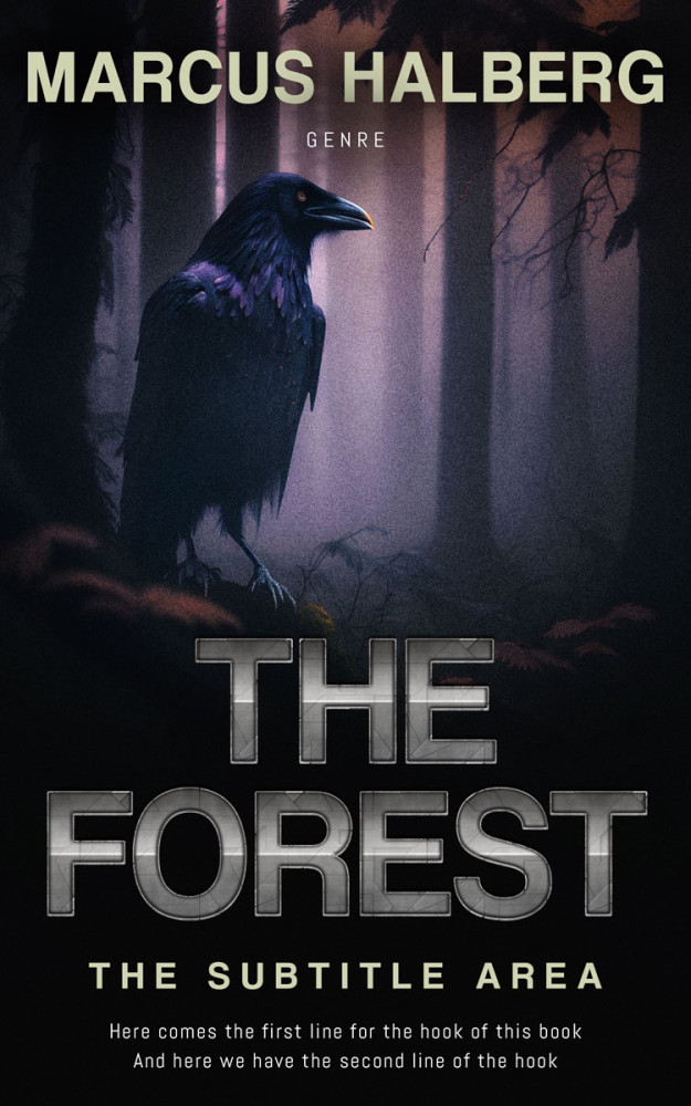 Front view of Woodsmoke #26780 - Premade Fantasy Book Cover