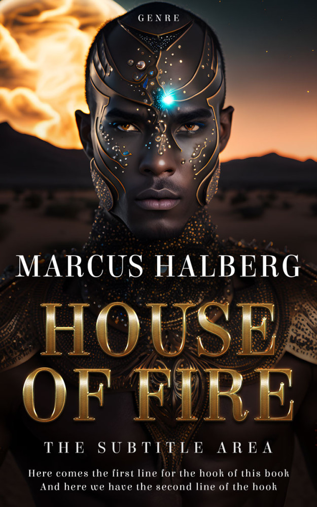 Front view of Cocoa Brown #26794 - Premade Science Fiction Book Cover