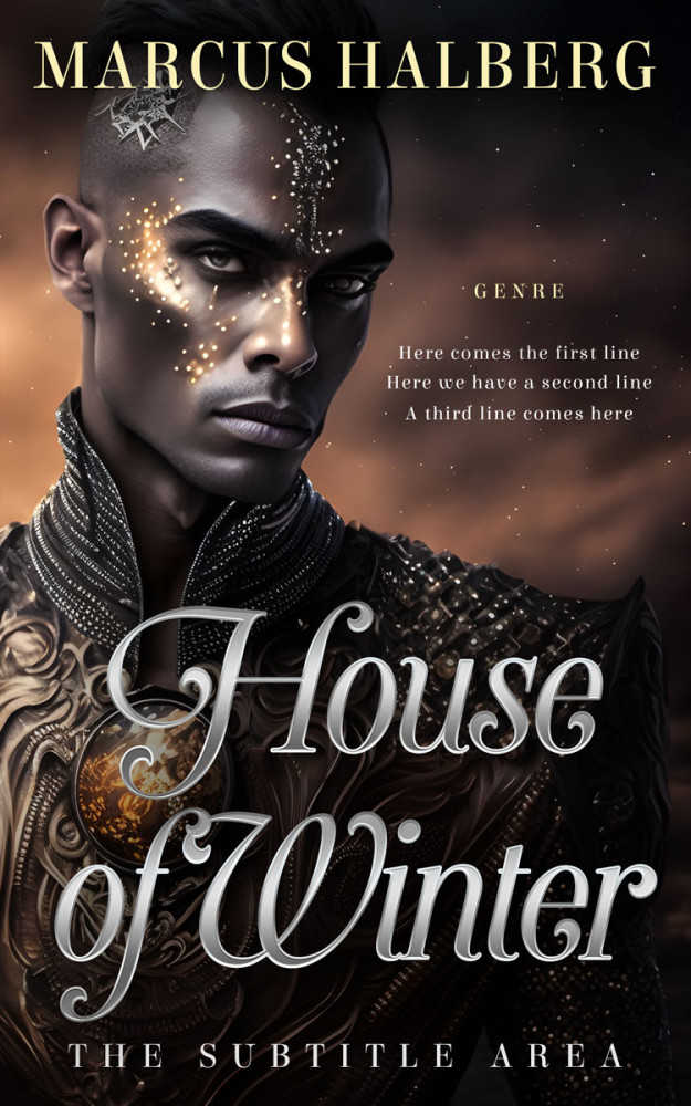 Front view of Cocoa Brown #26803 - Premade Science Fiction Book Cover