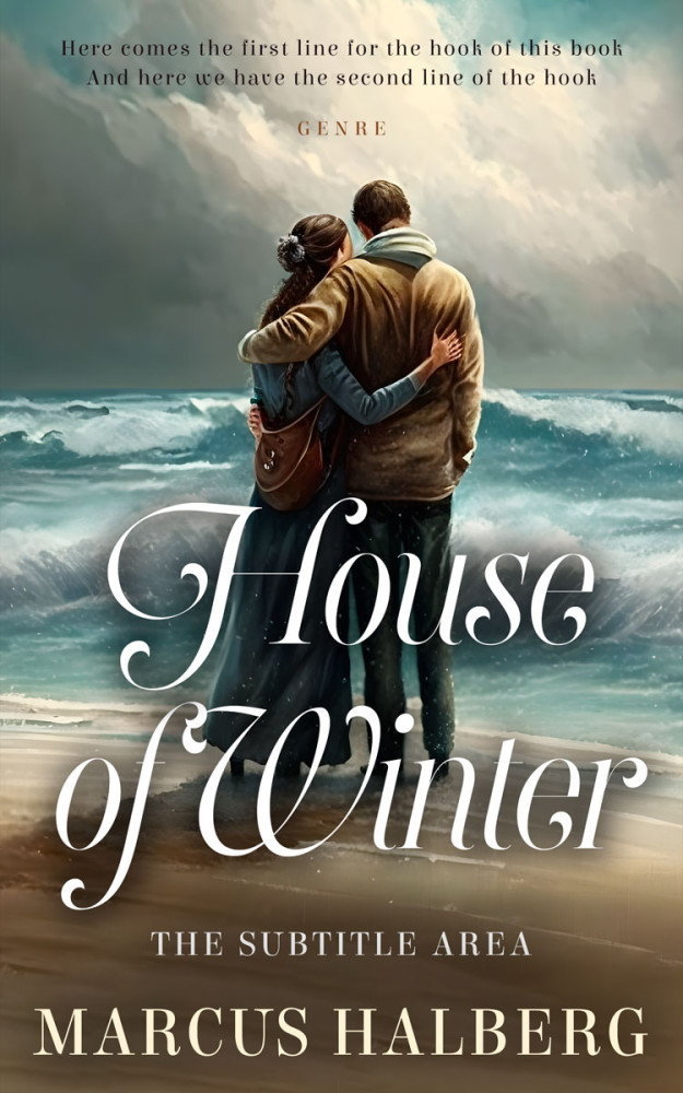 Front view of Fuscous Gray #26806 - Premade Romance Book Cover