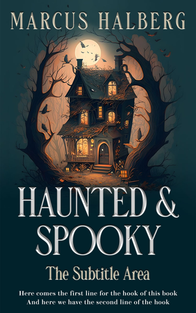 Front view of Gable Green #26899 - Premade Horror Book Cover