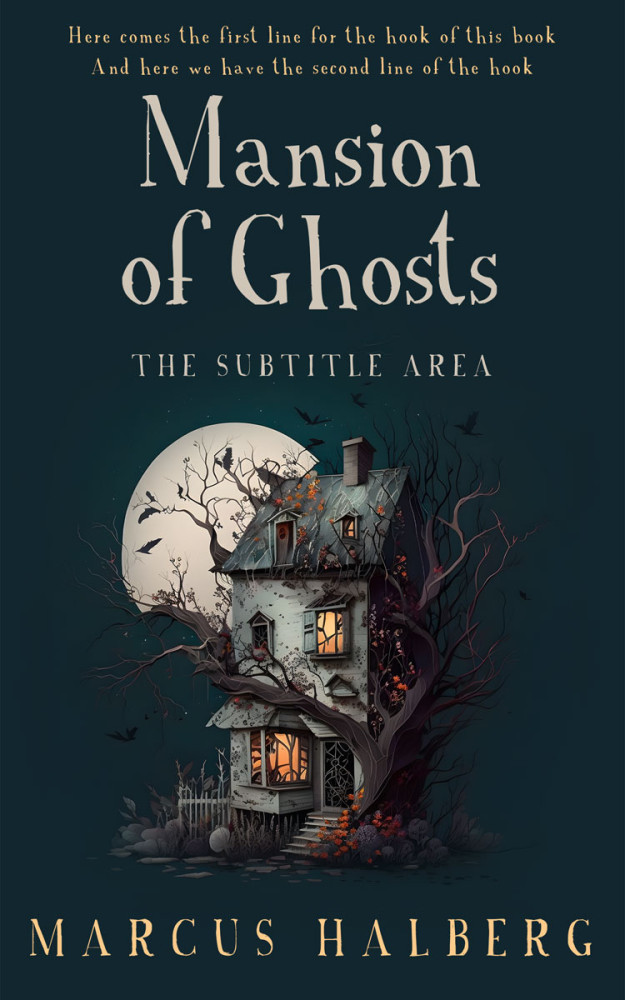 Front view of Mirage #26901 - Premade Horror Book Cover