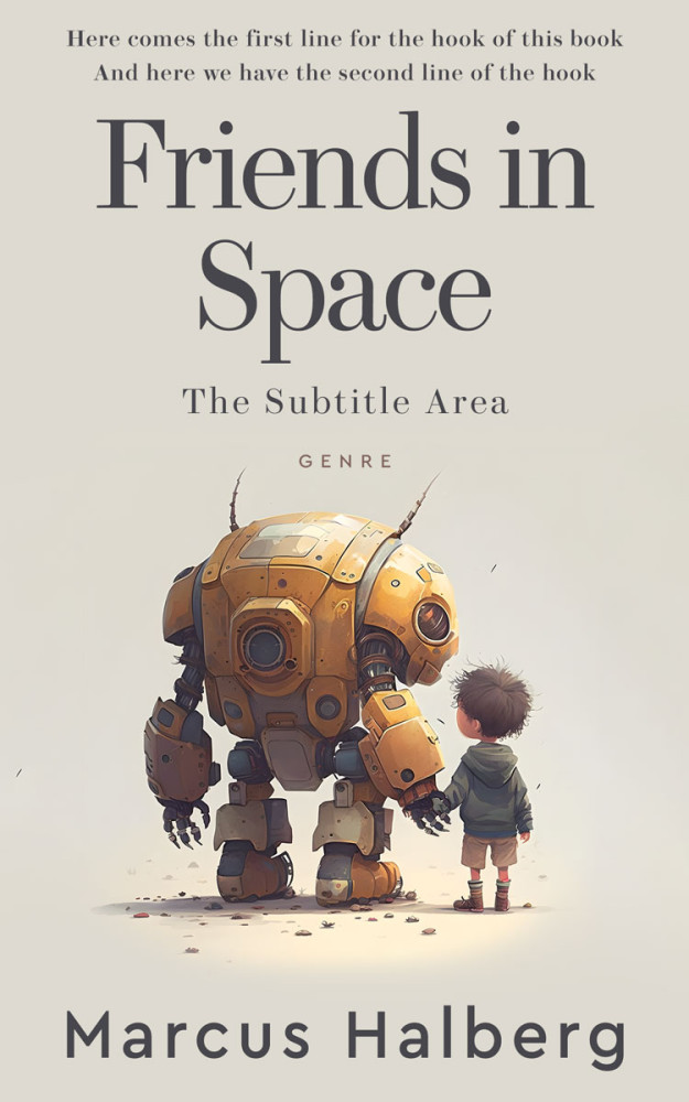 Front view of Westar #26908 - Premade Science Fiction Book Cover