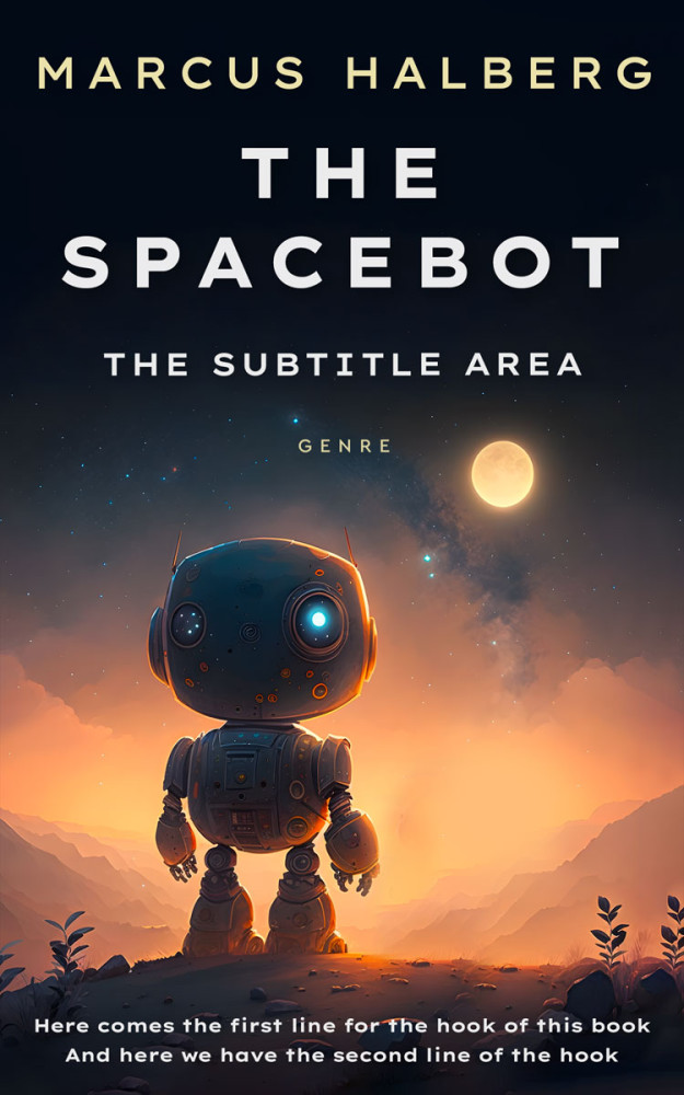 Front view of Tumbleweed #26913 - Premade Science Fiction Book Cover