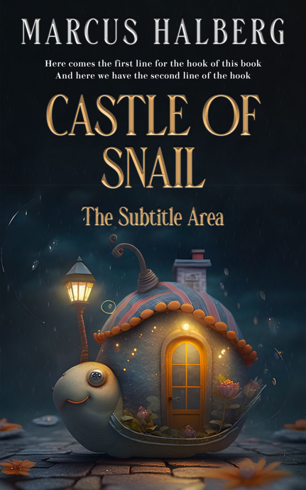 Front view of Shark #26916 - Premade Fantasy Book Cover