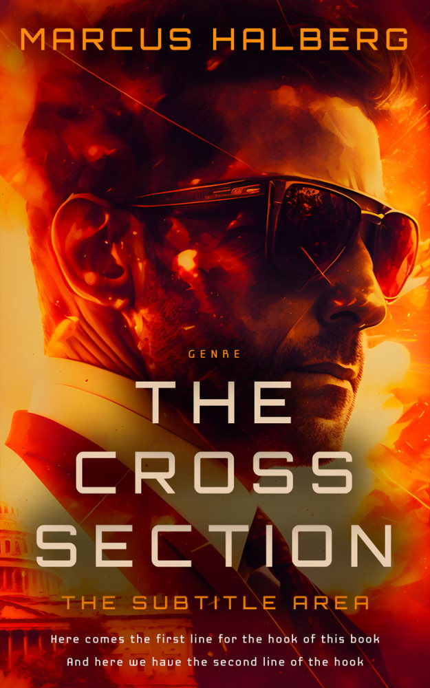 Front view of Zest #27017 - Premade Mystery & Thriller & Suspense Book Cover