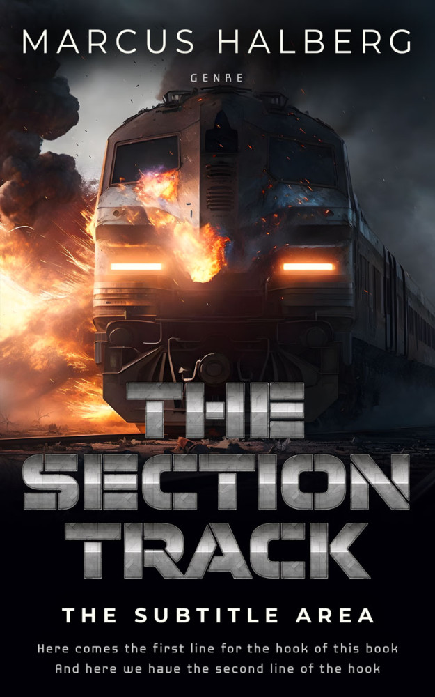 Front view of Tan #27035 - Premade Apocalyptica Book Cover