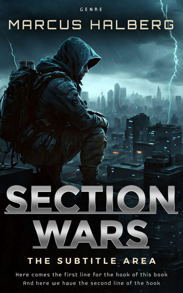 Front view of Bunker #27046 - Premade Mystery & Thriller & Suspense Book Cover