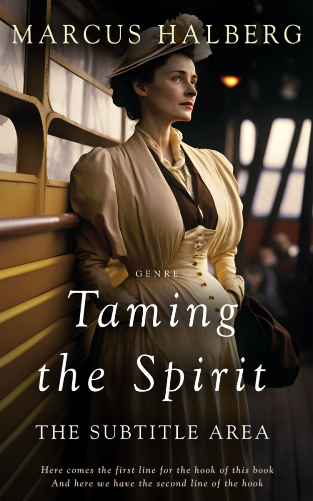 Front view of Oil #27073 - Premade Romance Book Cover