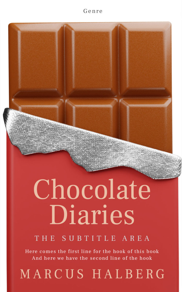 Front view of Medium Carmine #27087 - Premade Chick Lit Book Cover