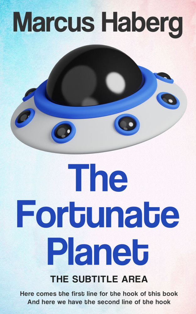 Front view of Astronaut #27096 - Premade Science Fiction Book Cover