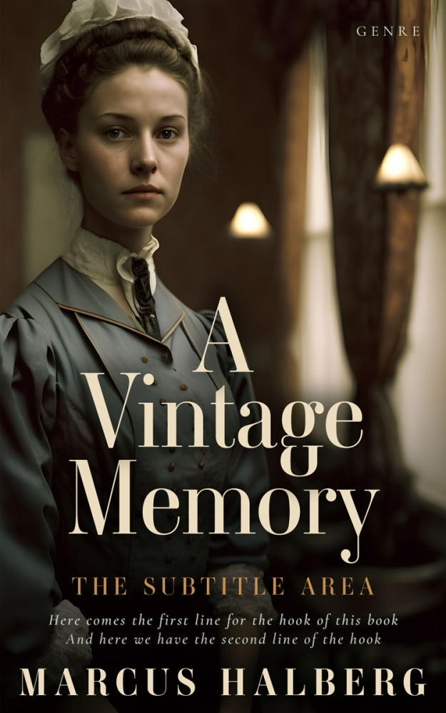 Front view of Oil #27123 - Premade Historical Book Cover