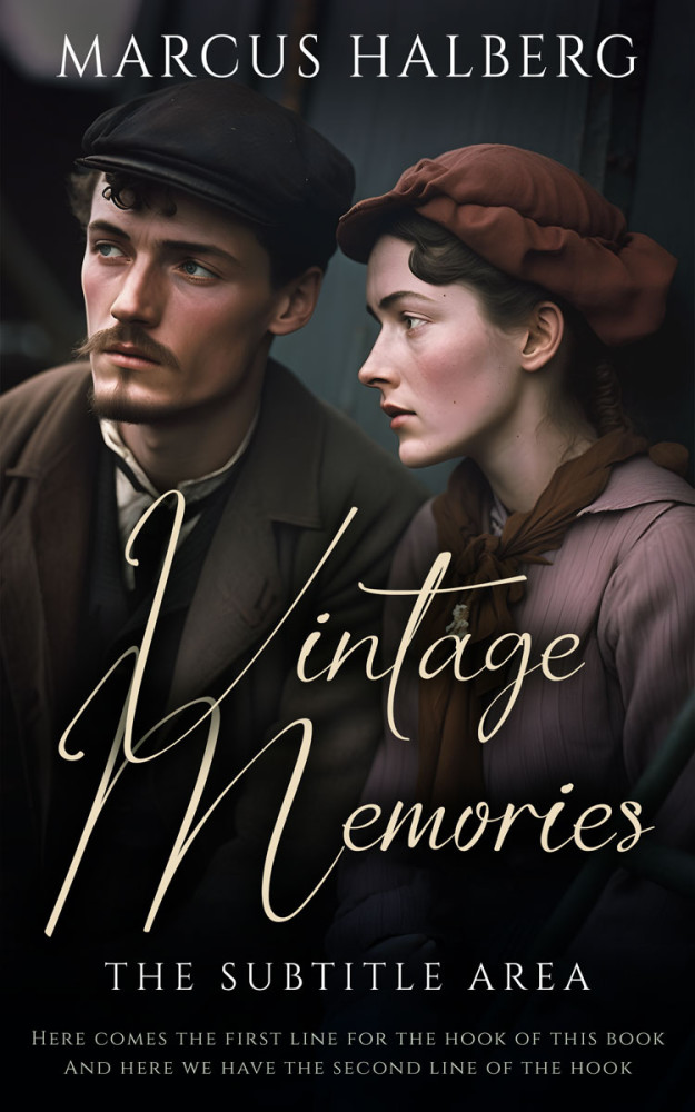 Front view of Cod Gray #27132 - Premade Romance Book Cover