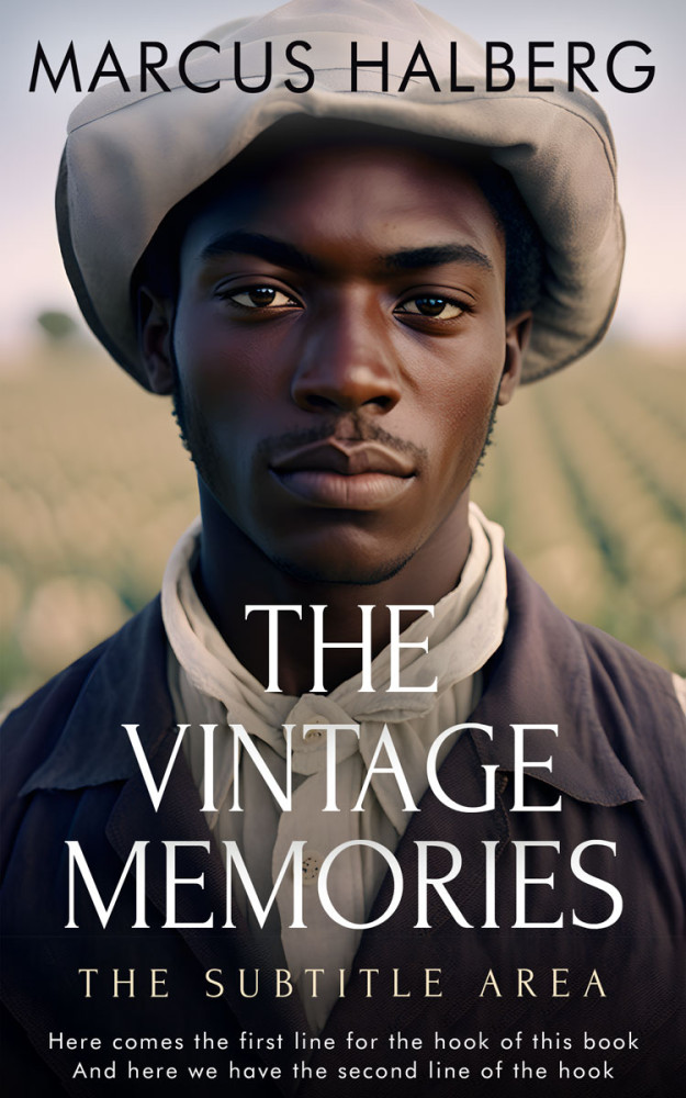 Front view of Soft Amber #27139 - Premade Historical Book Cover