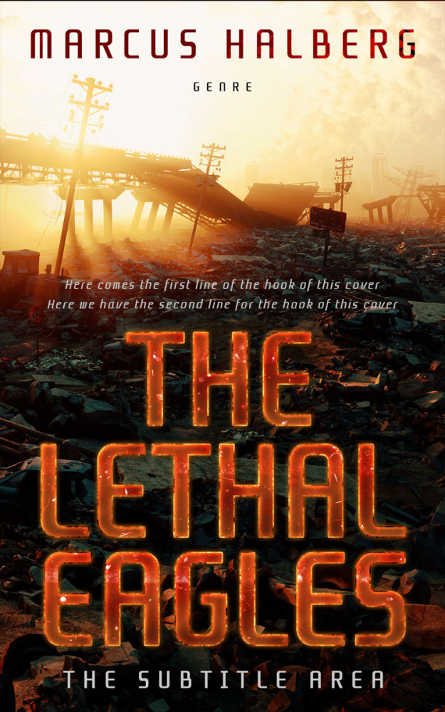 Front view of Chalky #27325 - Premade Apocalyptica Book Cover