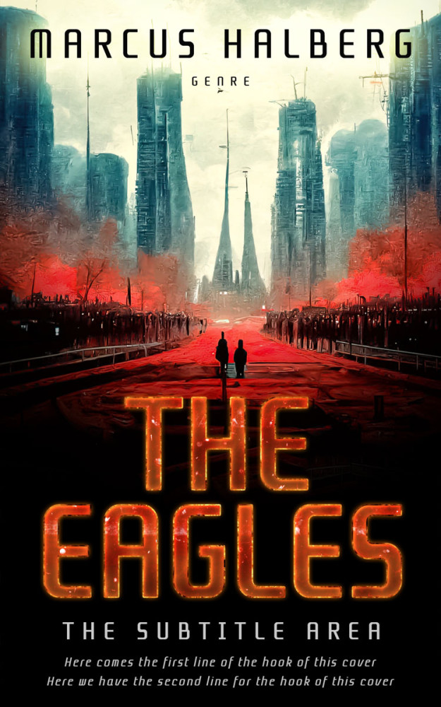 Front view of Cocoa Brown #27327 - Premade Apocalyptica Book Cover