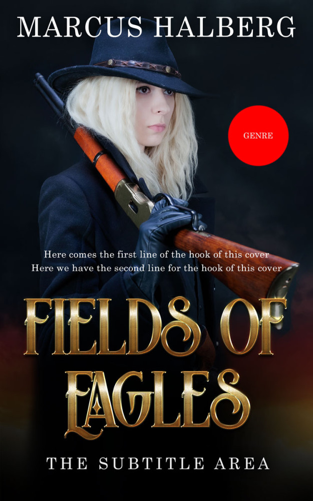 Front view of Old Rose #27343 - Premade Action & Adventure Book Cover