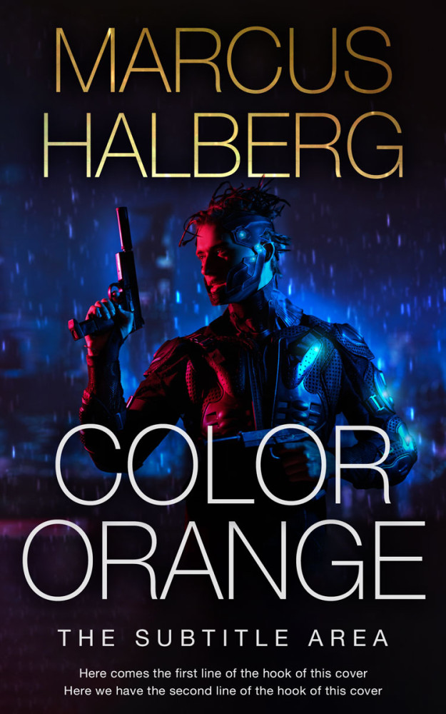 Front view of Vulcan #27384 - Premade Science Fiction Book Cover