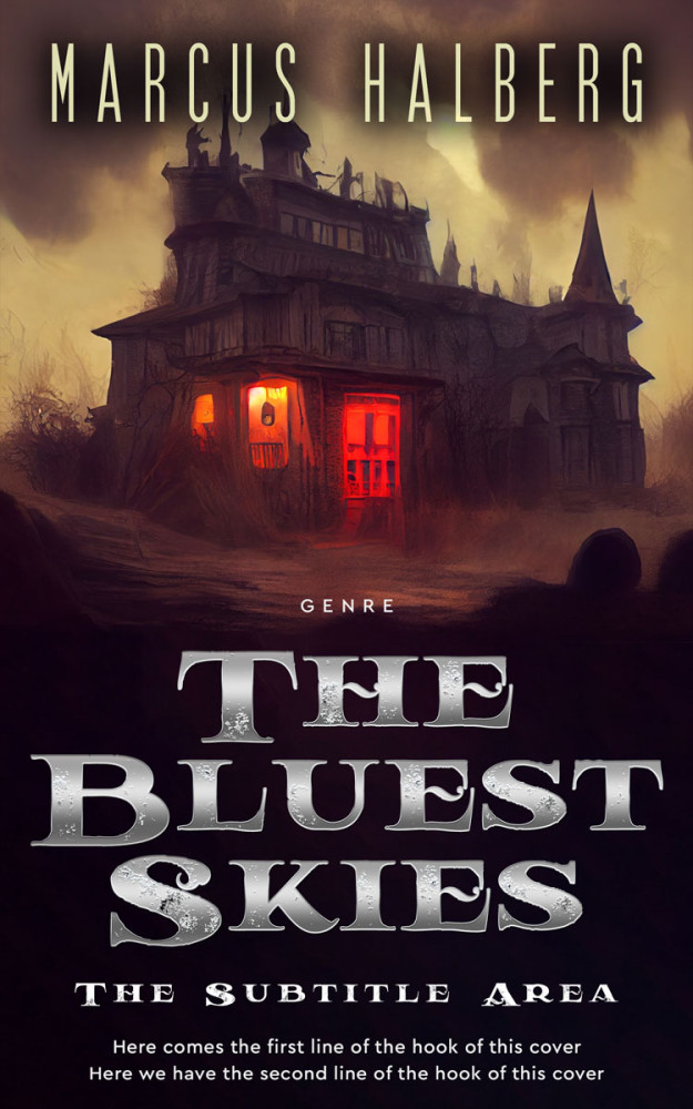 Front view of Gondola #27404 - Premade Horror Book Cover