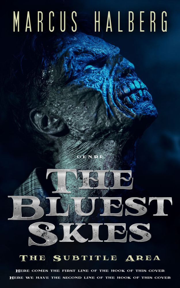 Front view of Ebony #27407 - Premade Apocalyptica Book Cover