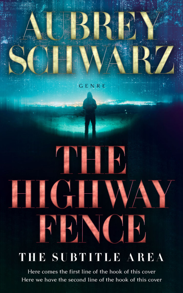 Front view of Tan #27509 - Premade Science Fiction Book Cover