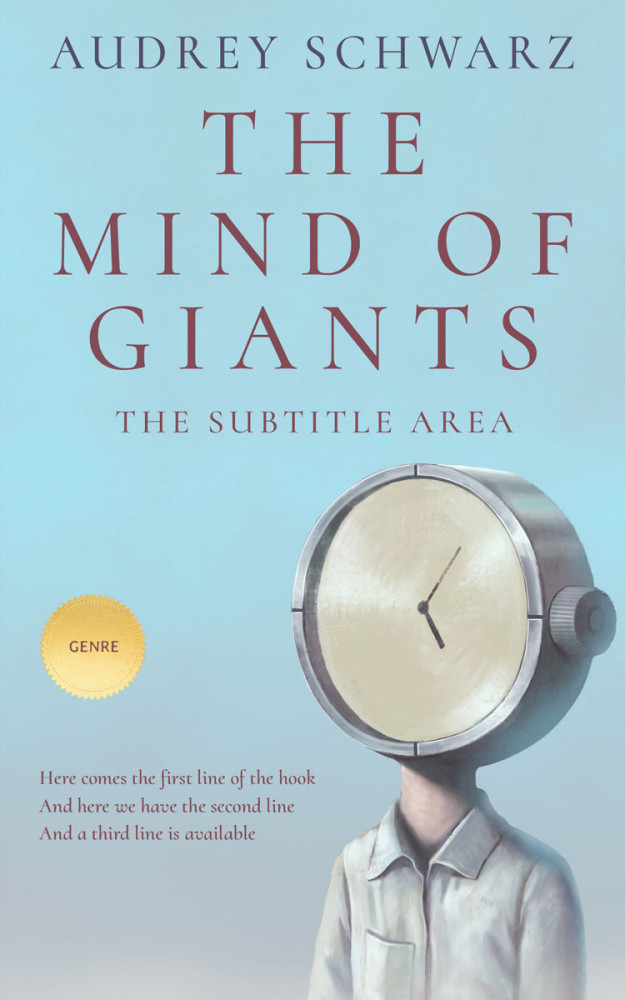 Front view of Ziggurat #27581 - Premade Abstract Book Cover